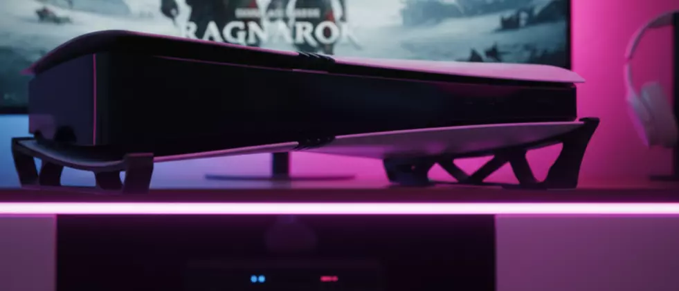 PLAYSTATION 5 PRO HORIZONTAL STAND 3D print model_1