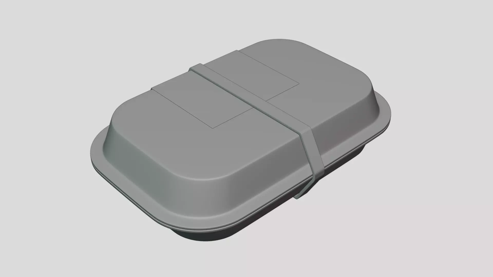 Food Container - Geometry Only No Textures No Materials 3D model_4