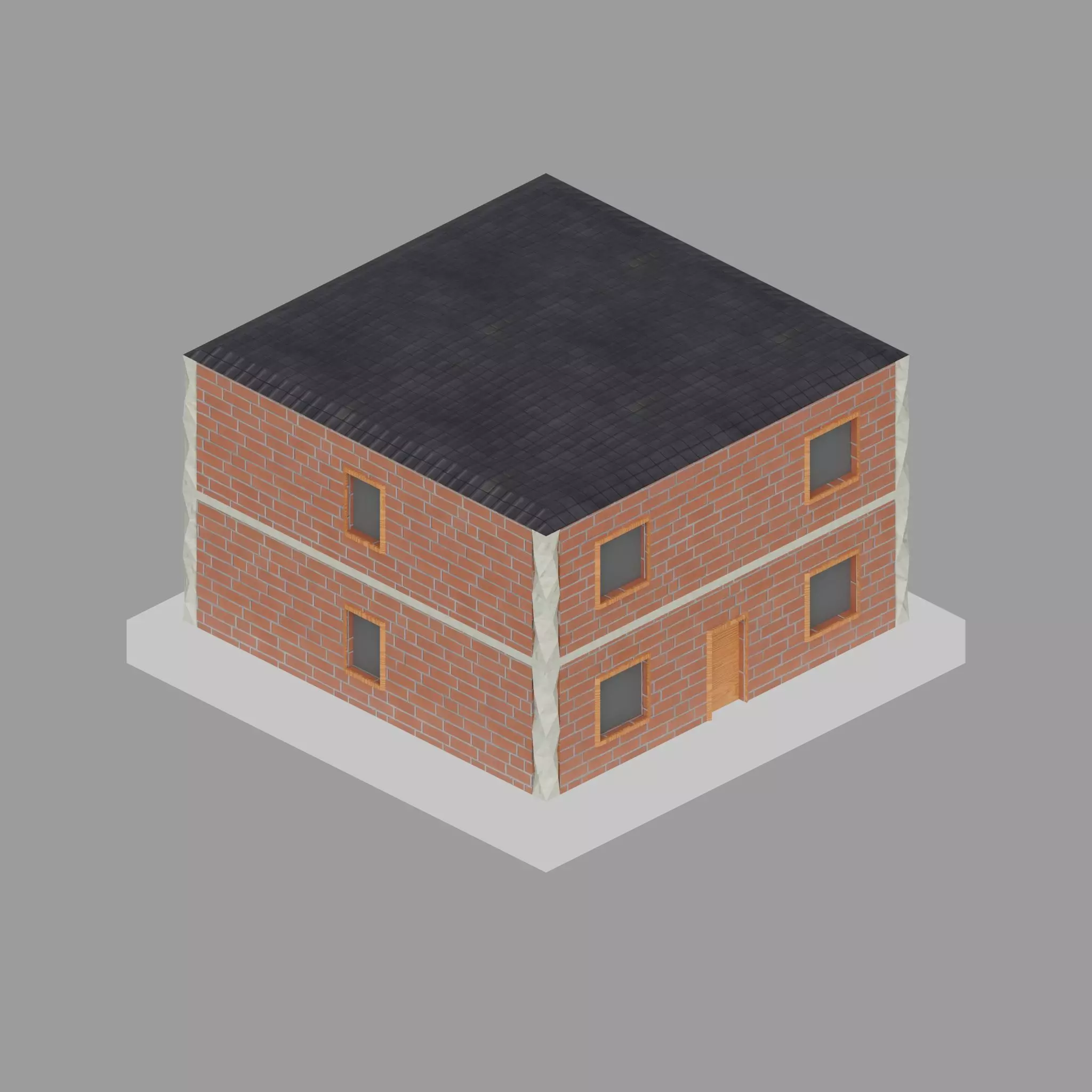 Low Poly City Pack Game Ready Buildings Low-poly 3D model_14