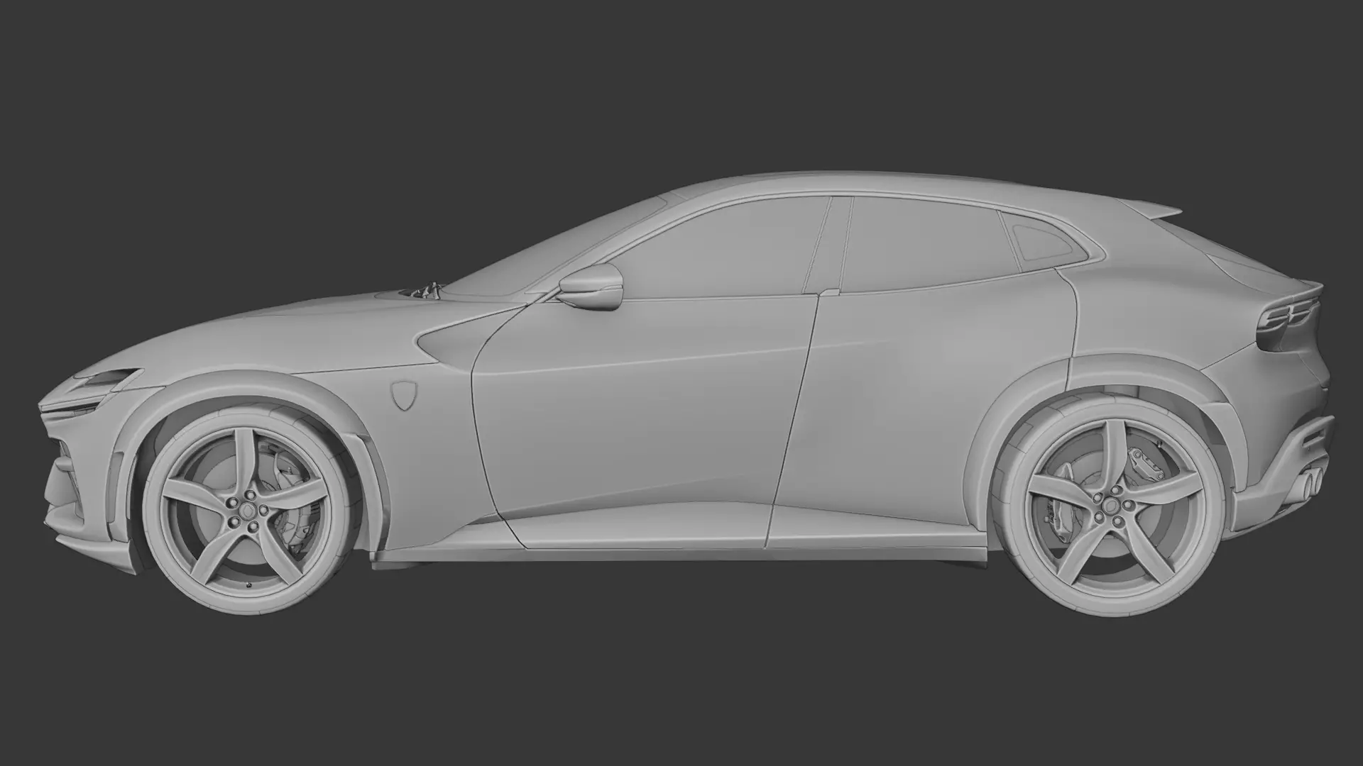 Ferrari Purosangue 3D print model_2