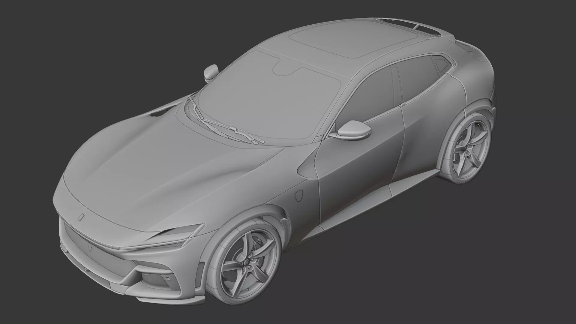 Ferrari Purosangue 3D print model_0