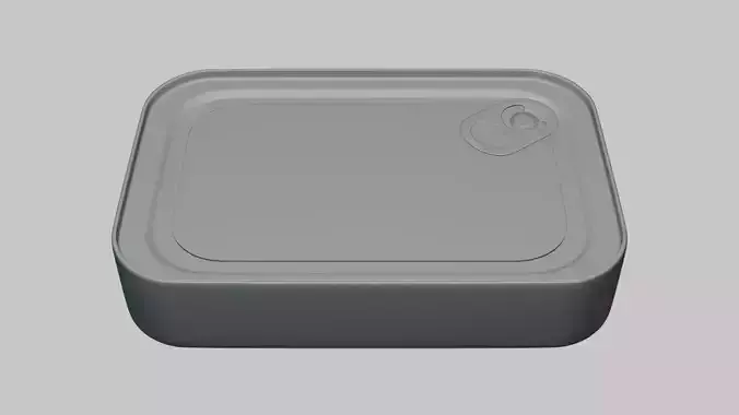 Tin Box Package - Geometry Only No Textures No Materials