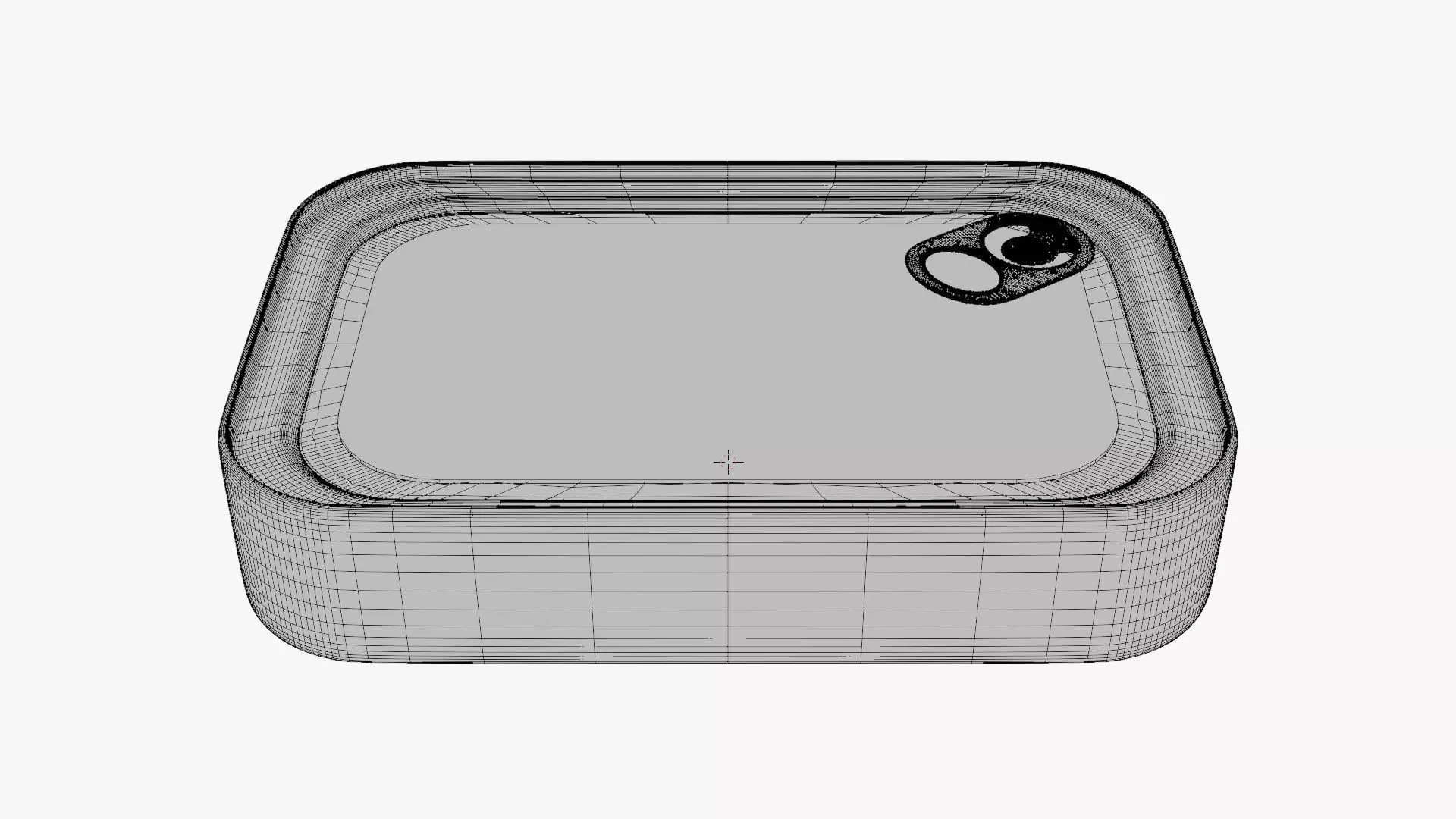 Tin Box Package - Geometry Only No Textures No Materials 3D model_5