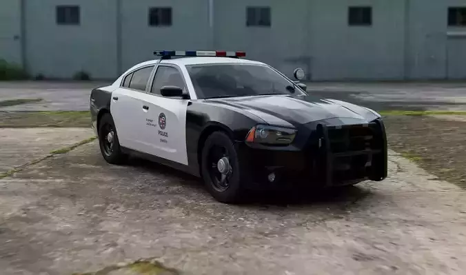 Police Car Dodge Charger LAPD 2011-2014