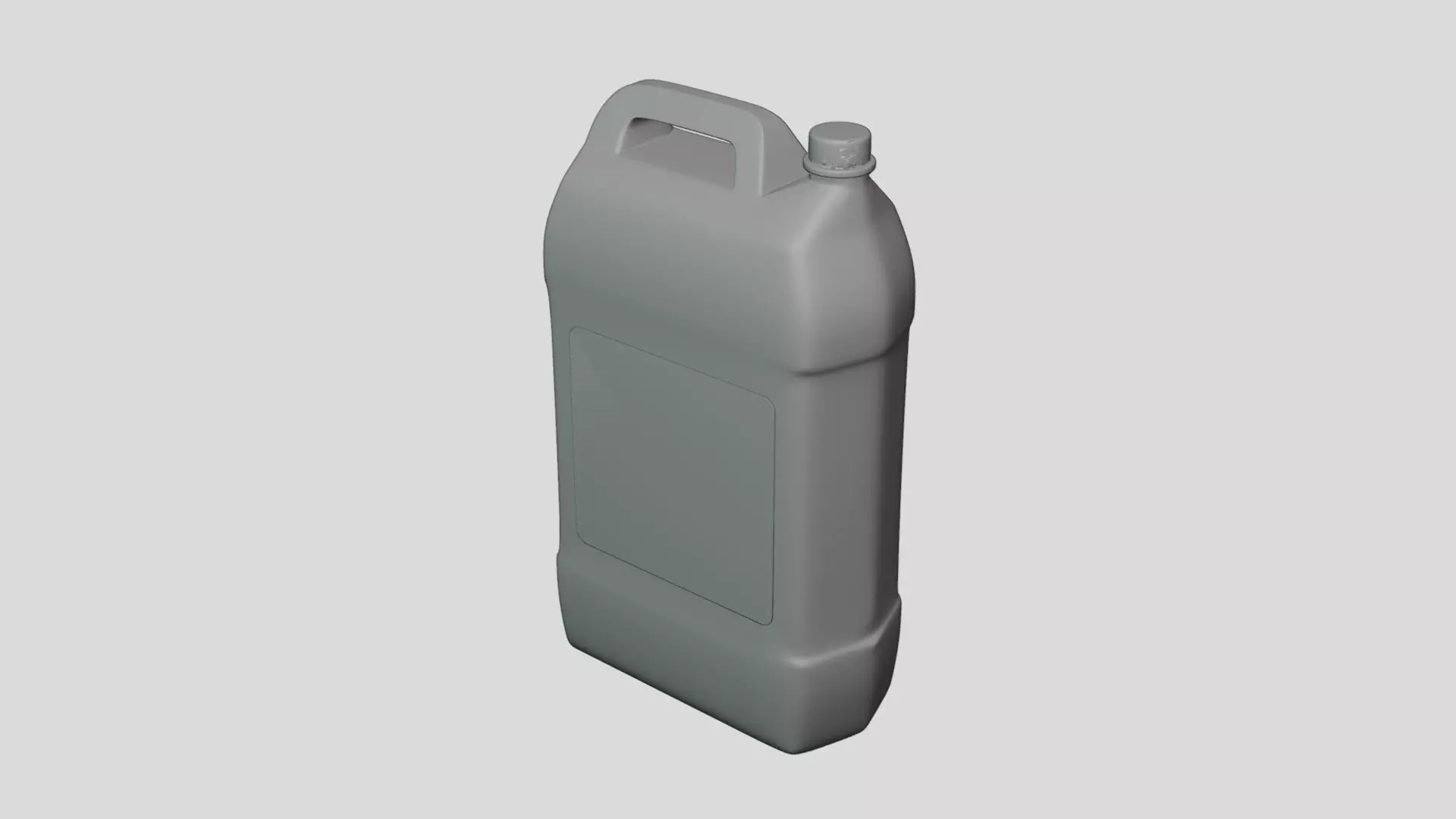 Jerry Can - Geometry Only No Textures No Materials 3D model_4