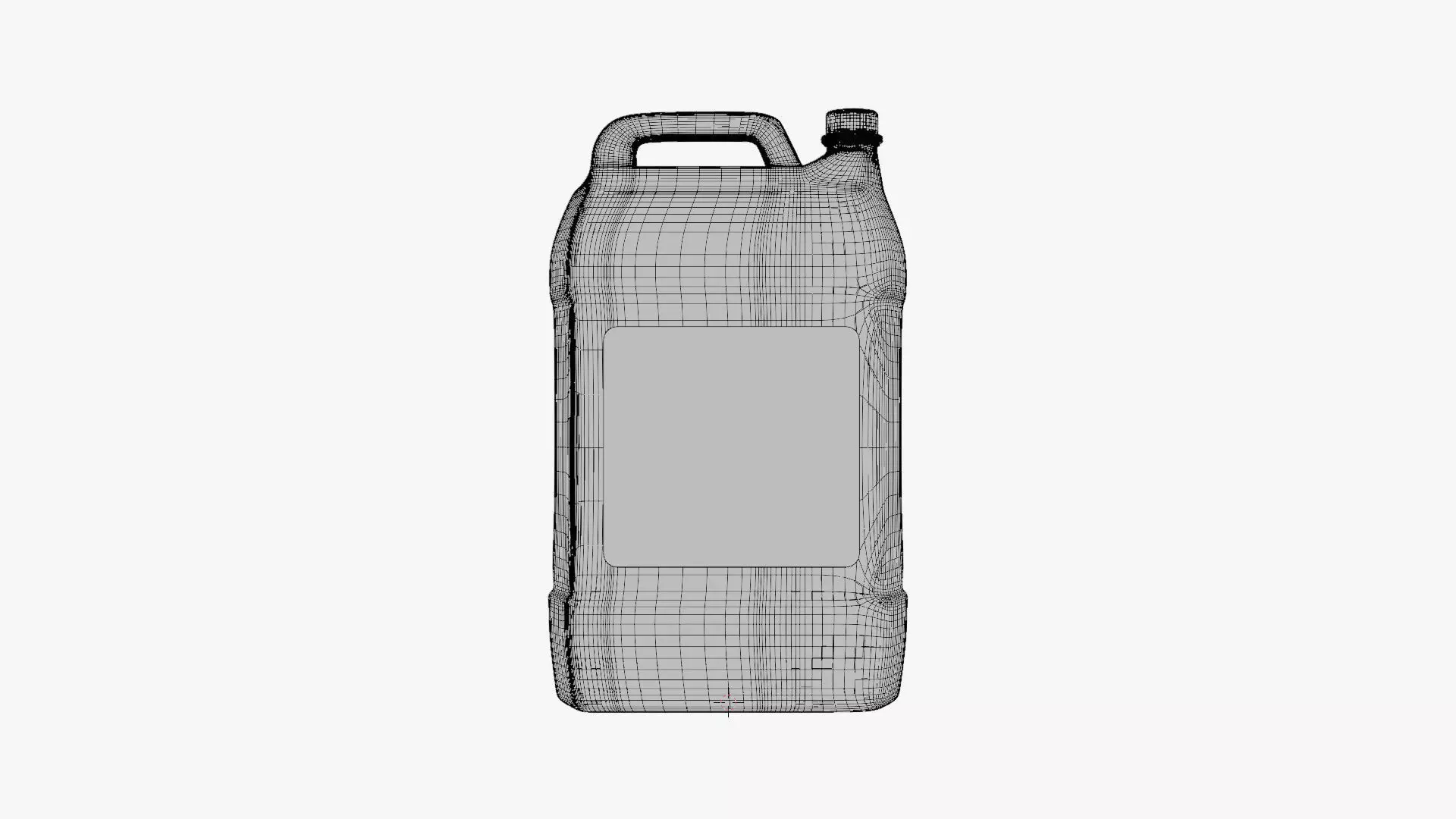 Jerry Can - Geometry Only No Textures No Materials 3D model_5