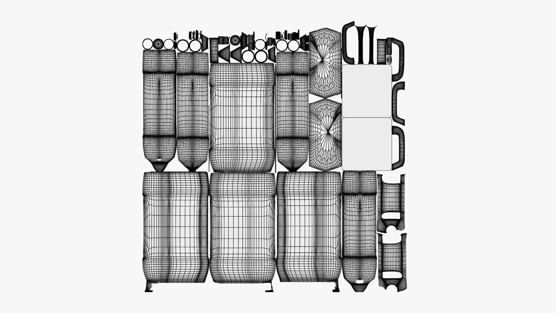 Jerry Can - Geometry Only No Textures No Materials 3D model_6