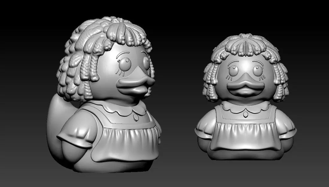 Rubber Duck - Raggedy  - 3D print 3D print model_1
