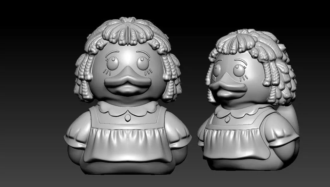 Rubber Duck - Raggedy  - 3D print 3D print model_3