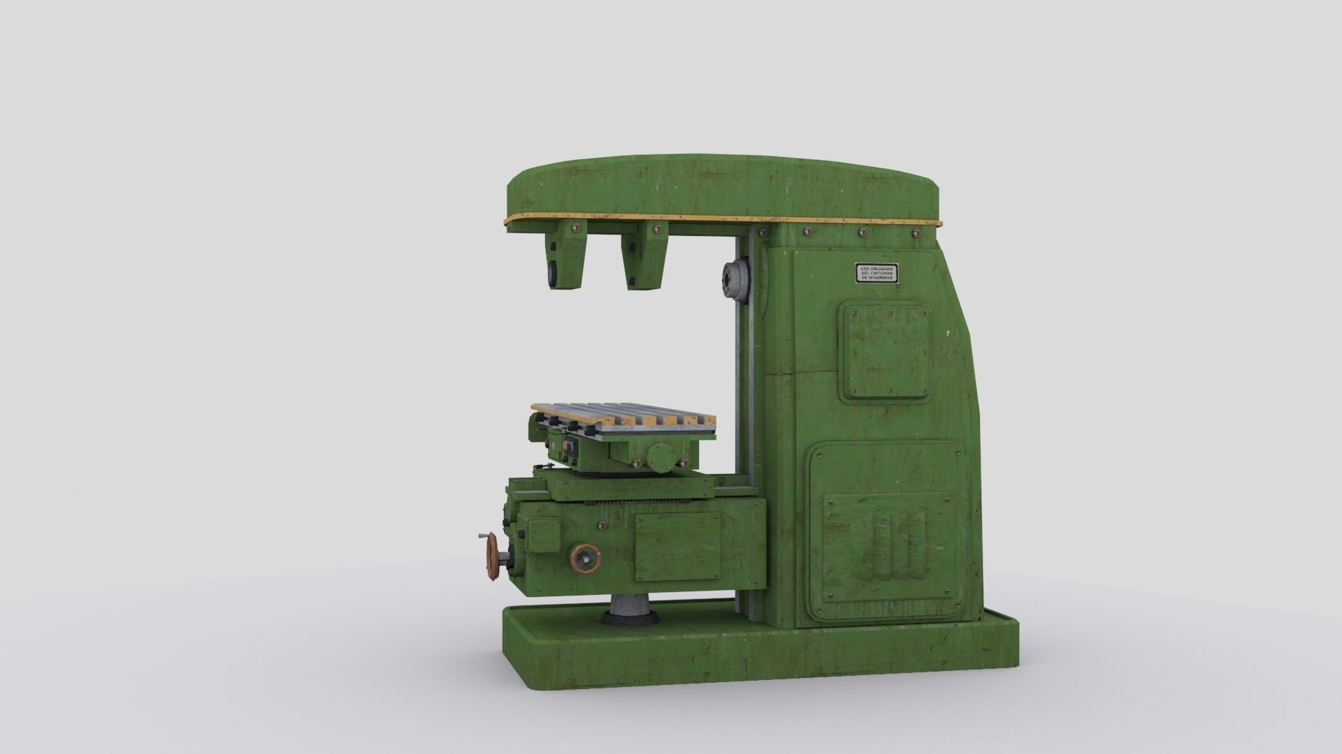 horizontal milling machine 1 Low-poly 3D model_5
