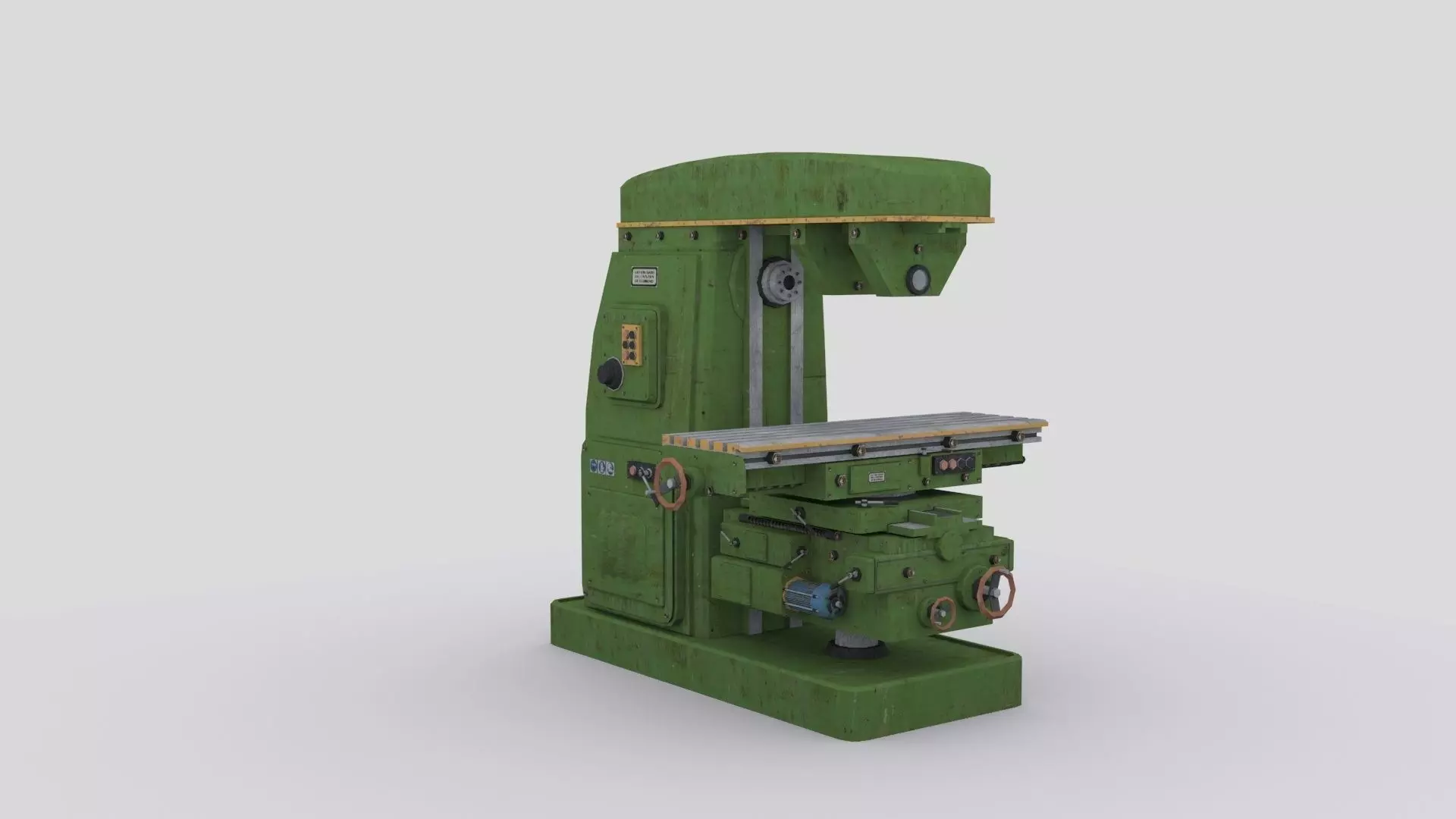 horizontal milling machine 1 Low-poly 3D model_0