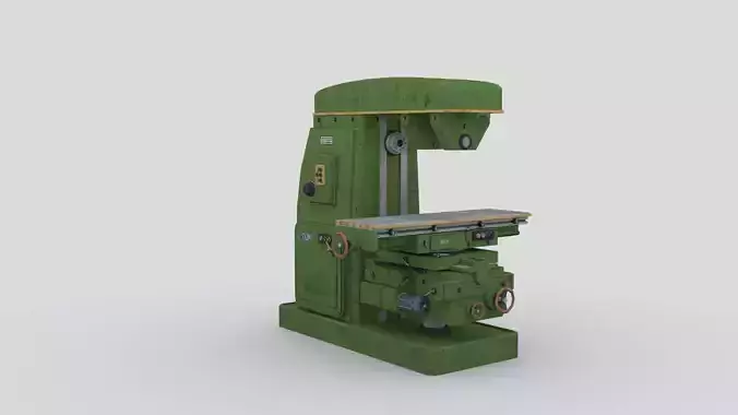horizontal milling machine 1 Low-poly 3D model