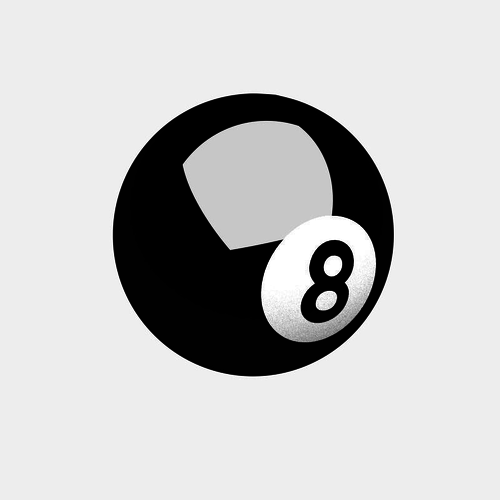 Pool ball 8 3D model