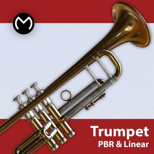 Trumpet - Real Time PBR Low-poly 3D model