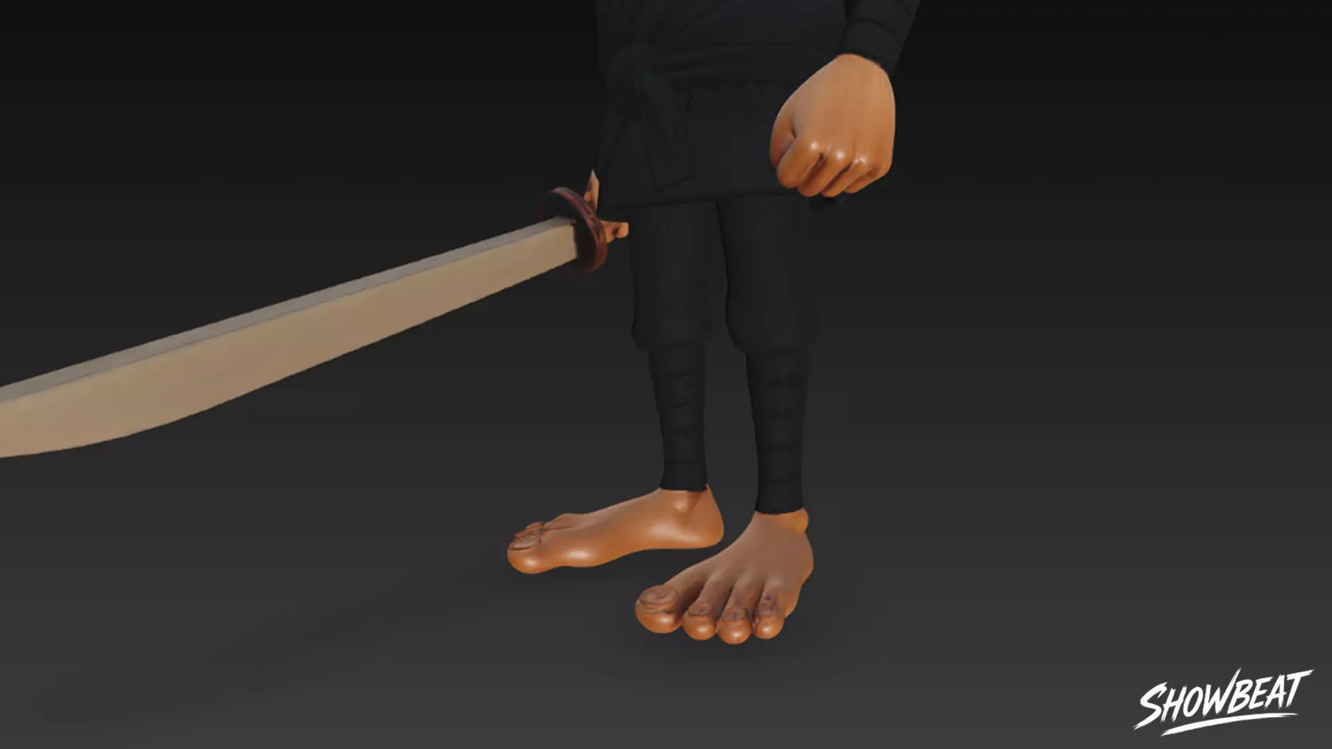 Tung Tung Tung Sahur Ninja Low-poly 3D model_6