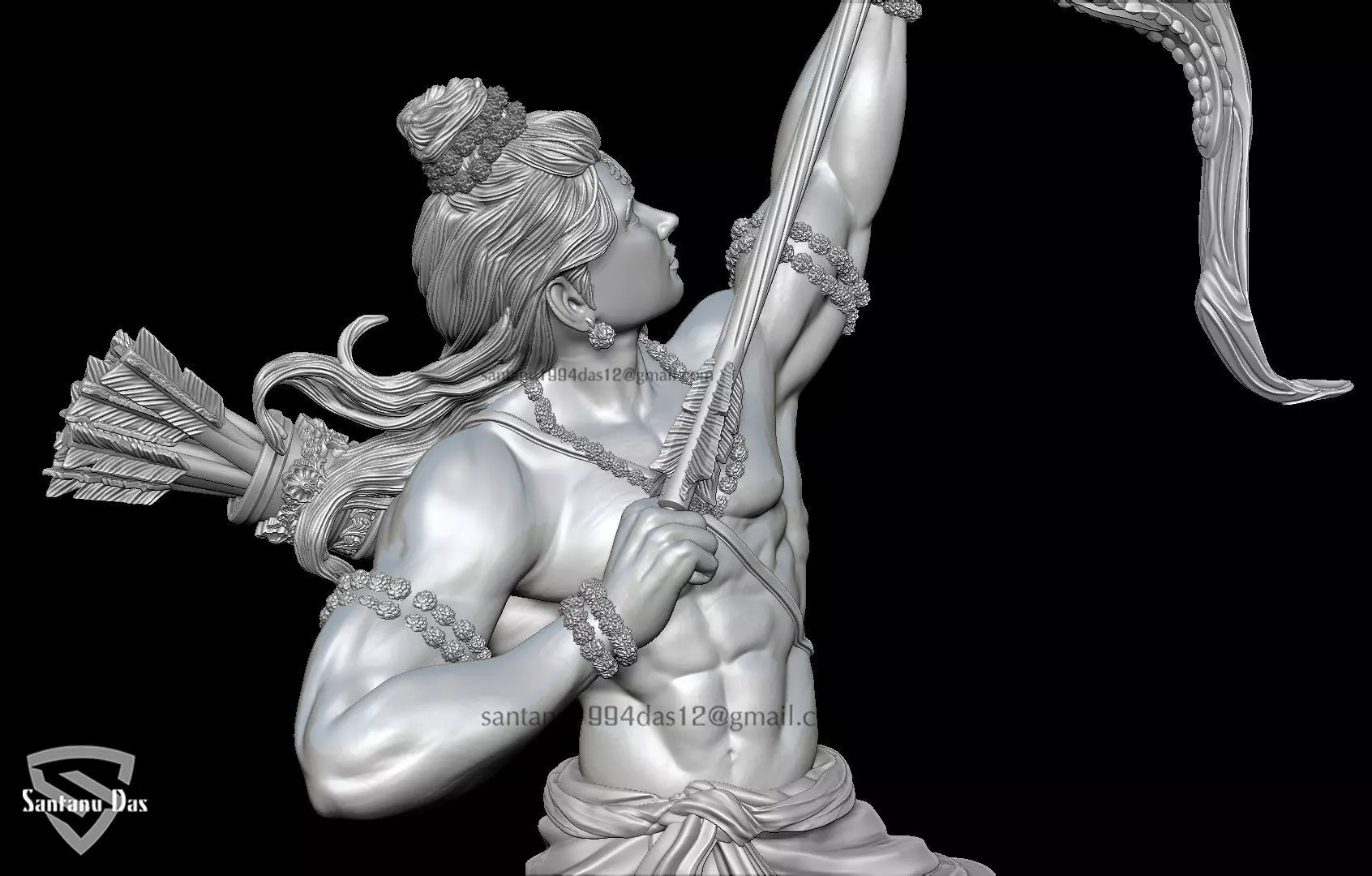 Shri Ram 3d Print STL 3D print model_4
