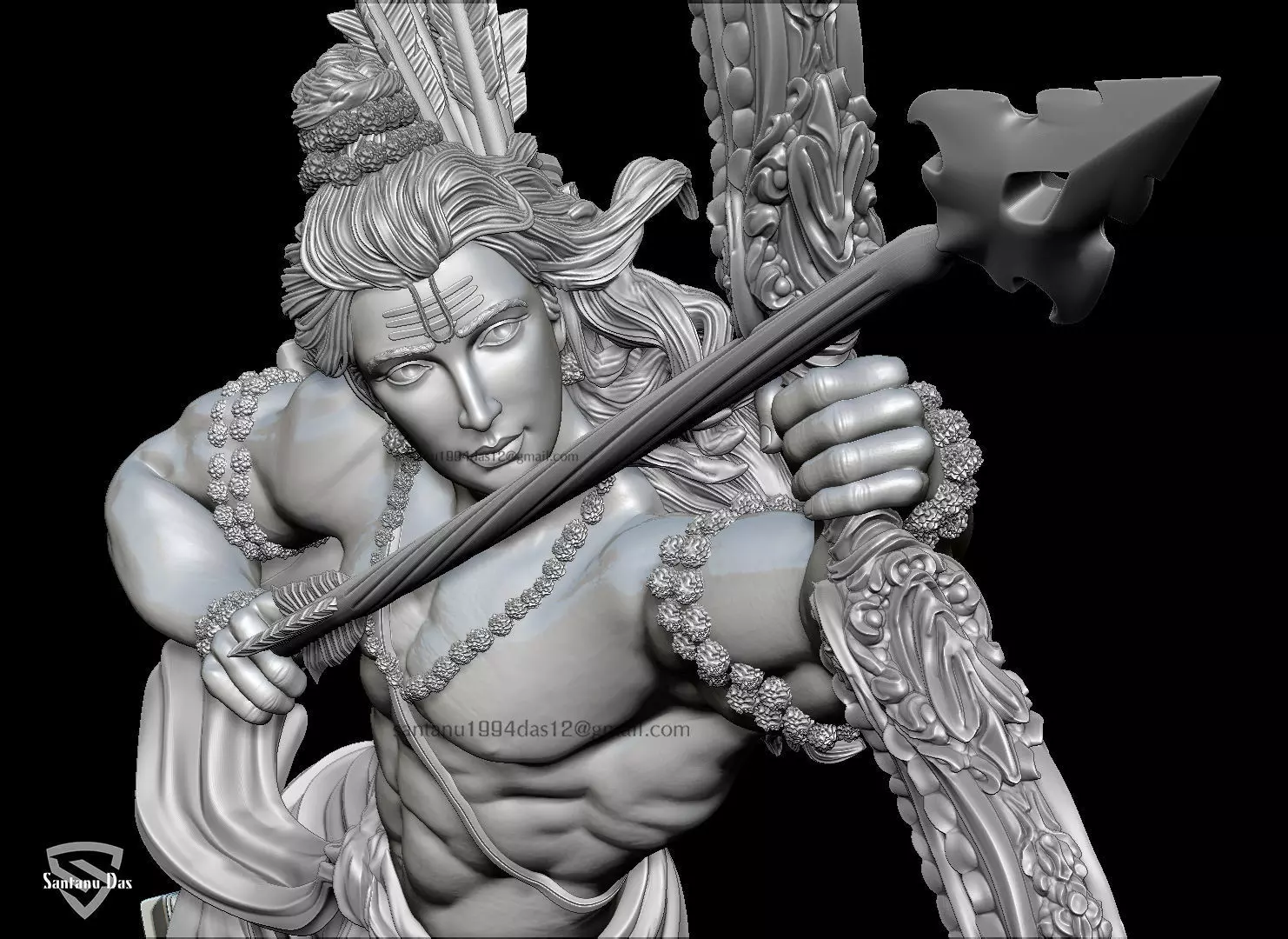 Shri Ram 3d Print STL 3D print model_10