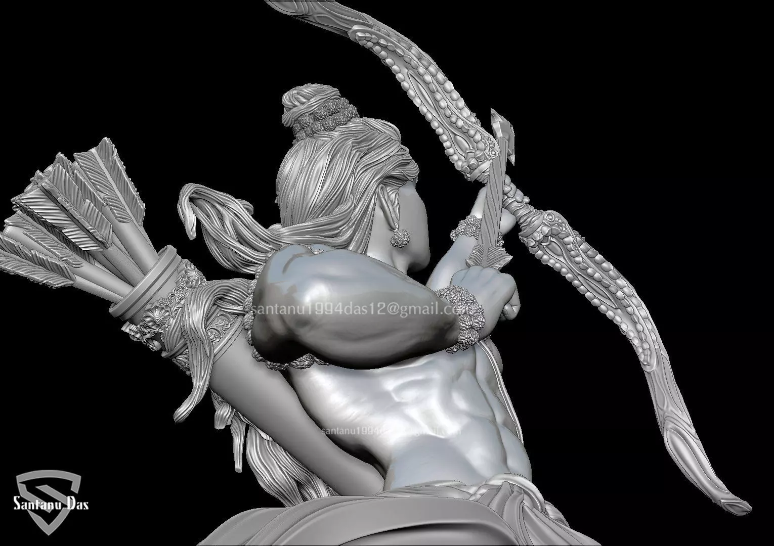 Shri Ram 3d Print STL 3D print model_8