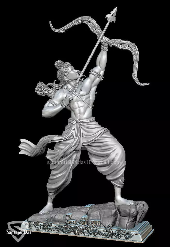 Shri Ram 3d Print STL 3D print model_1