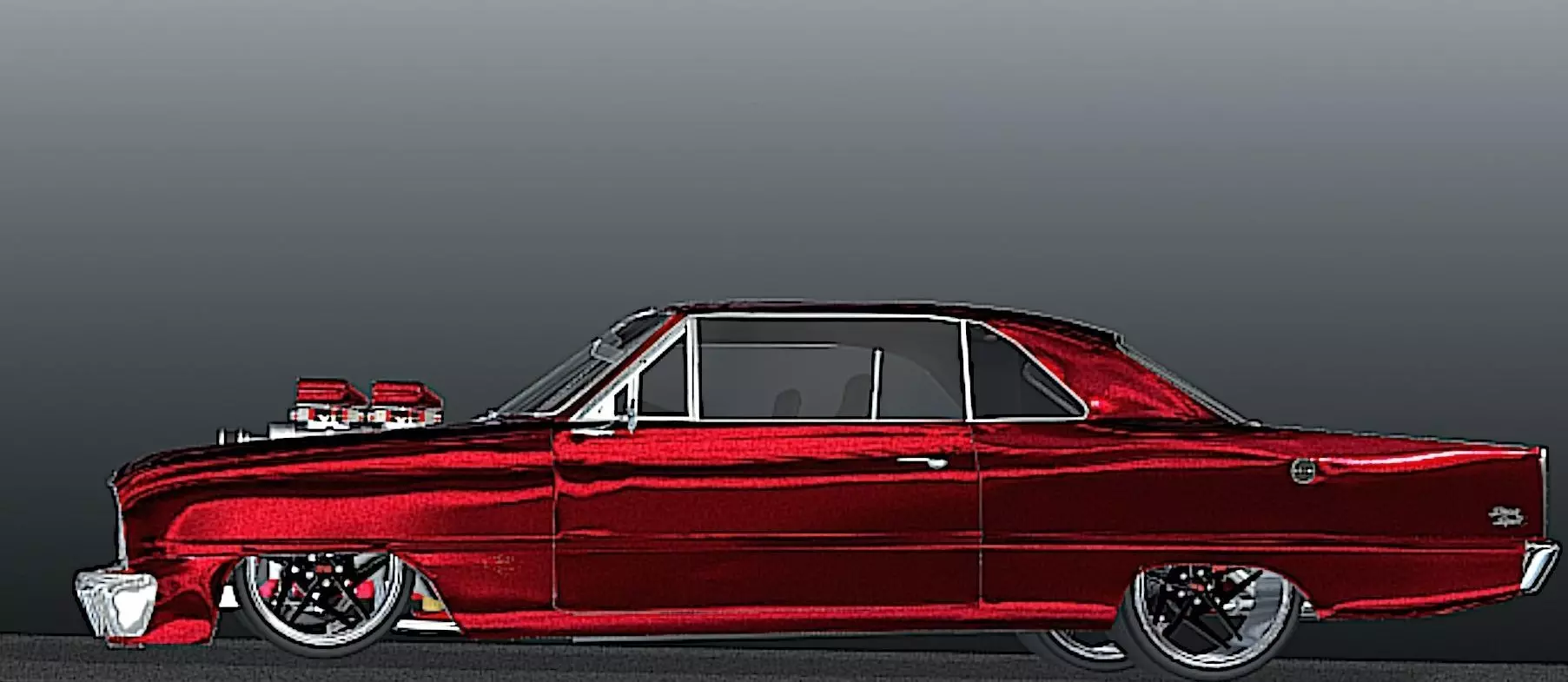 66 Nova Pro Street - High Poly 3D Model 3D model_3