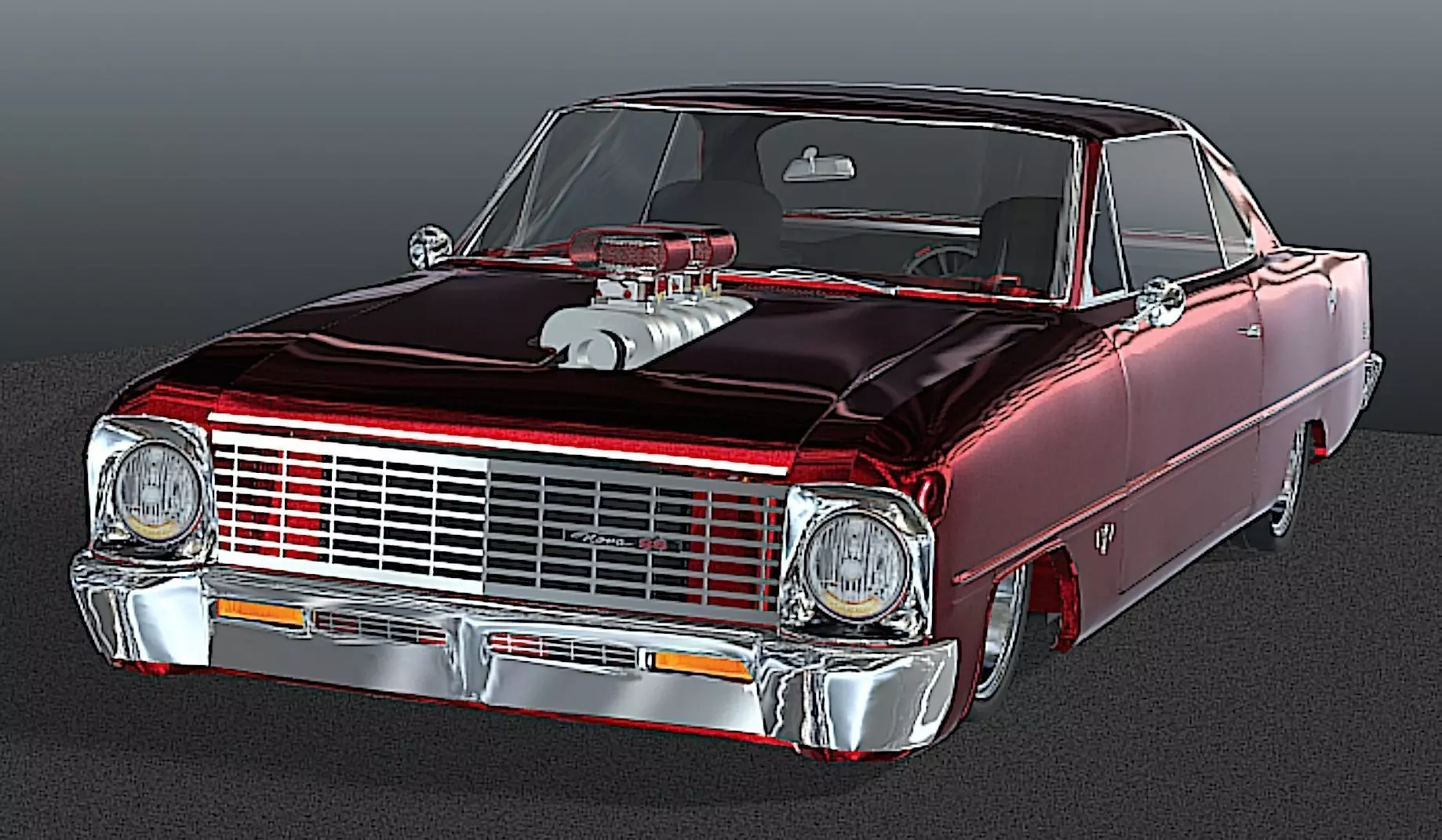 66 Nova Pro Street - High Poly 3D Model 3D model_1