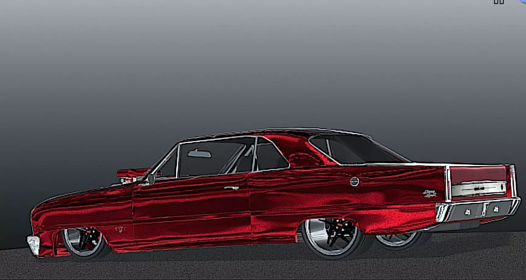 66 Nova Pro Street - High Poly 3D Model 3D model_4