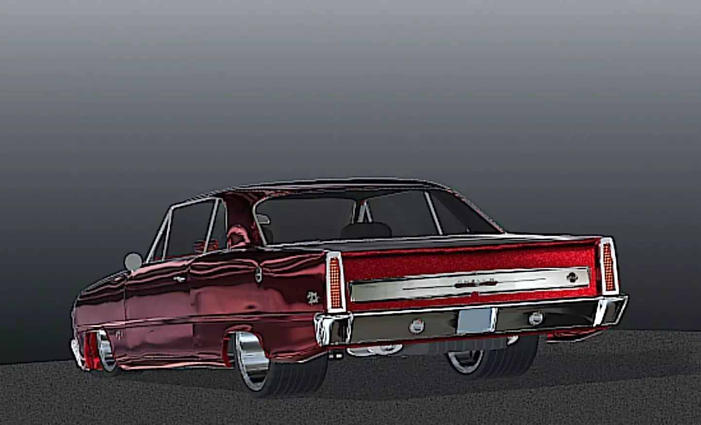 66 Nova Pro Street - High Poly 3D Model 3D model_5