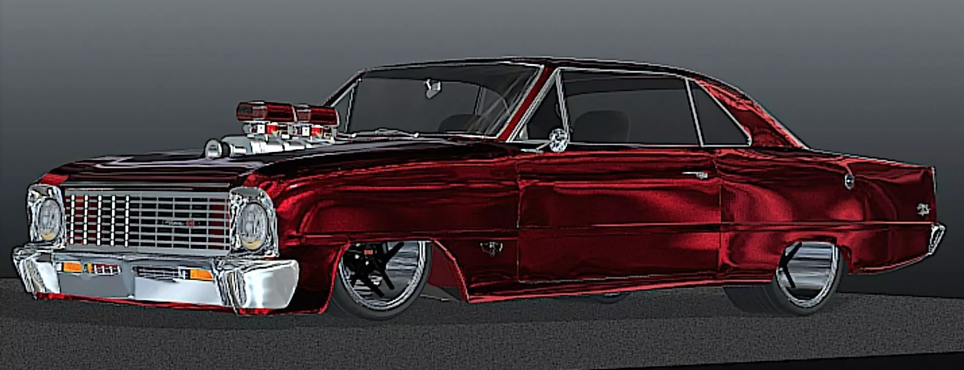 66 Nova Pro Street - High Poly 3D Model 3D model_2