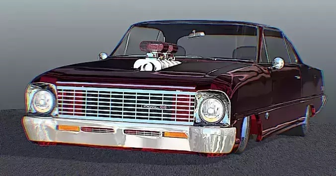 66 Nova Pro Street - High Poly 3D Model