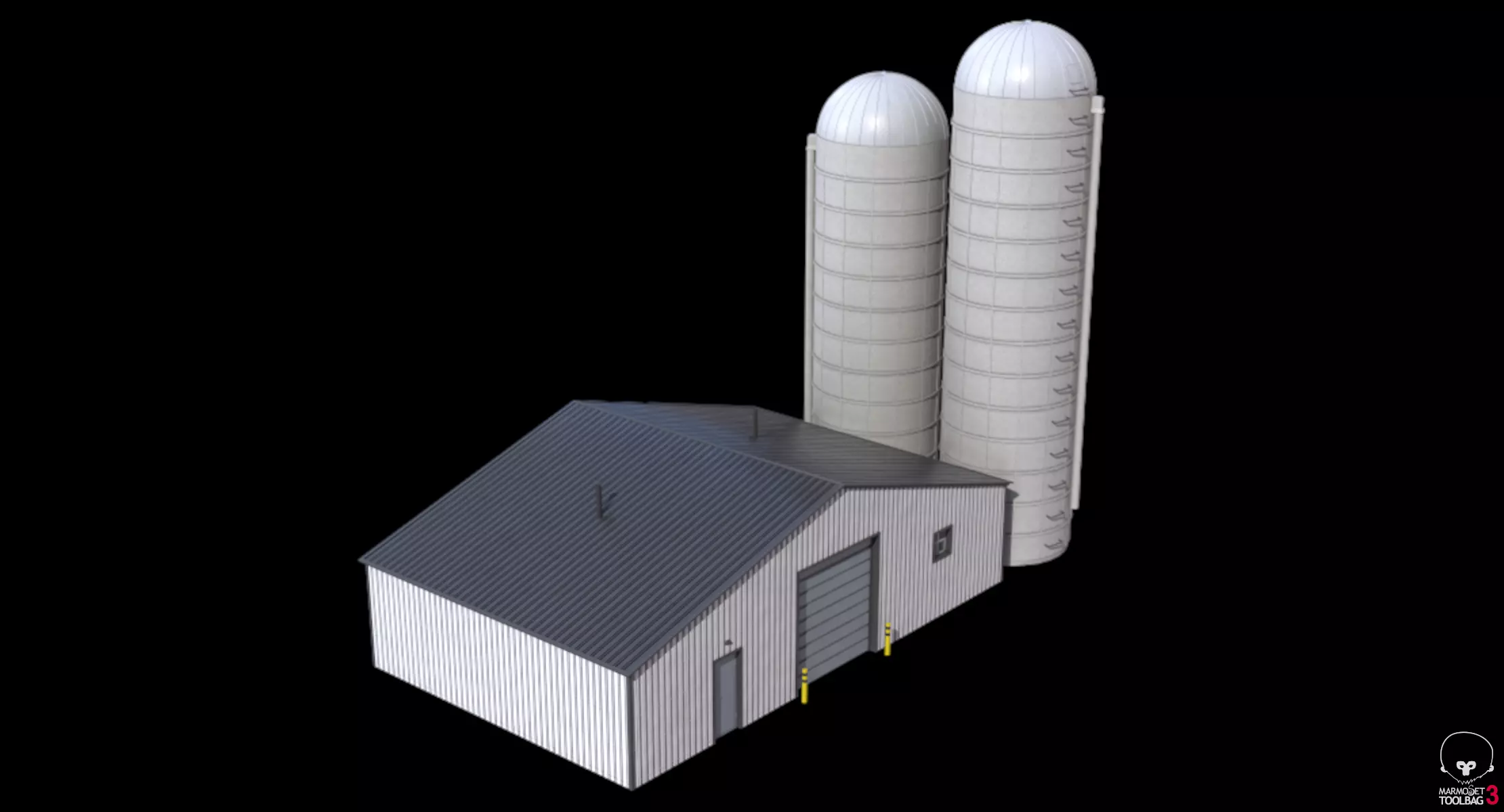 Farm Building 21 PBR Low-poly 3D model_13
