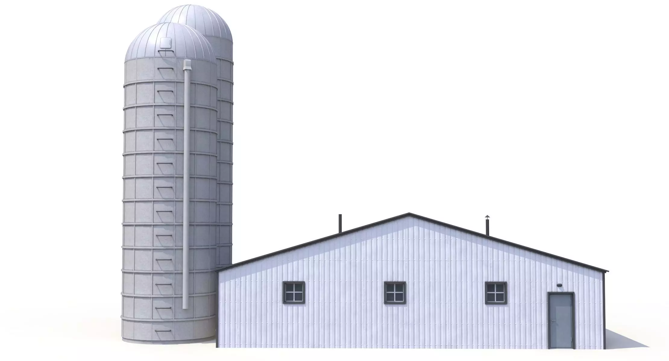 Farm Building 21 PBR Low-poly 3D model_5