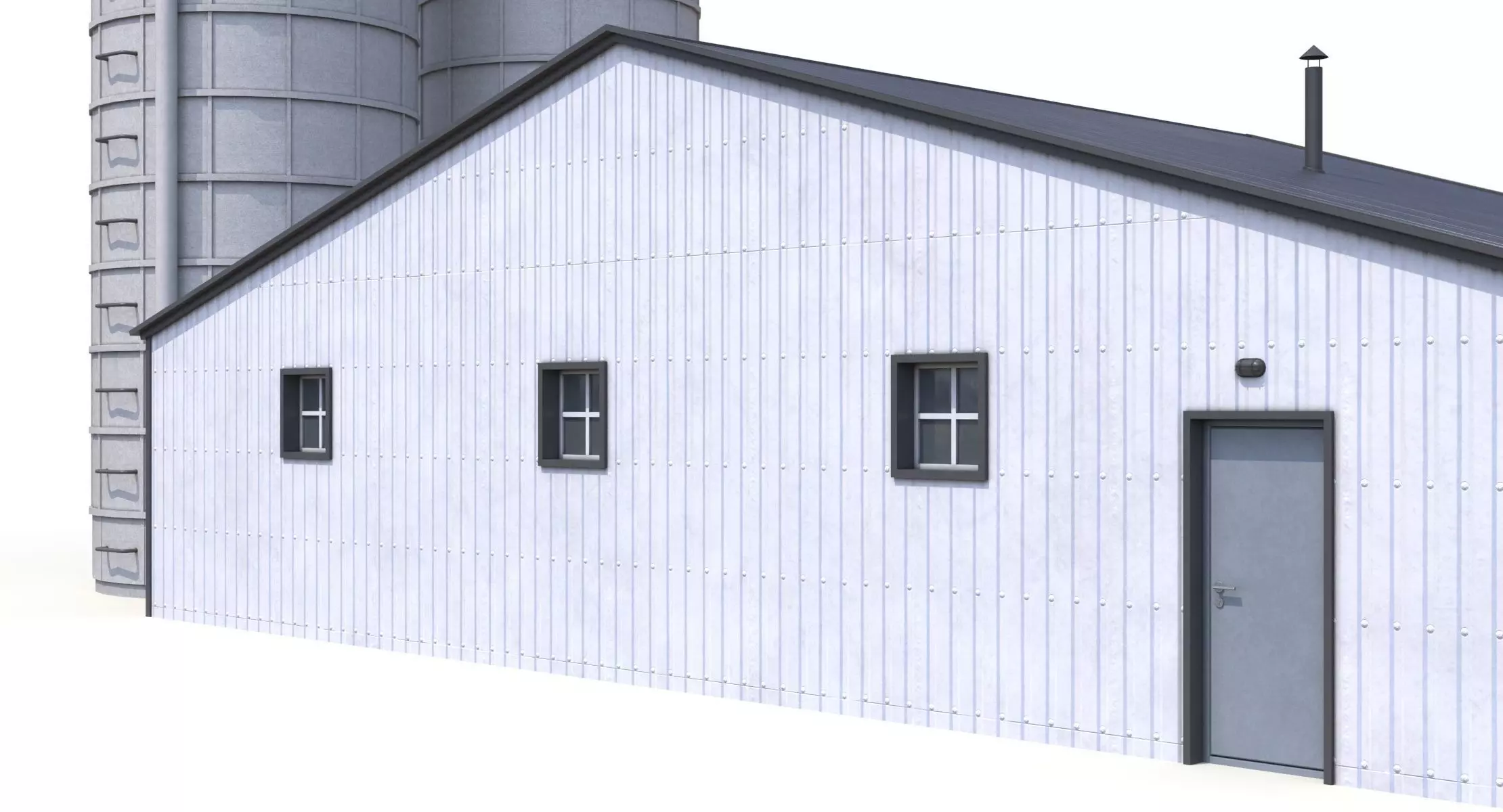 Farm Building 21 PBR Low-poly 3D model_2