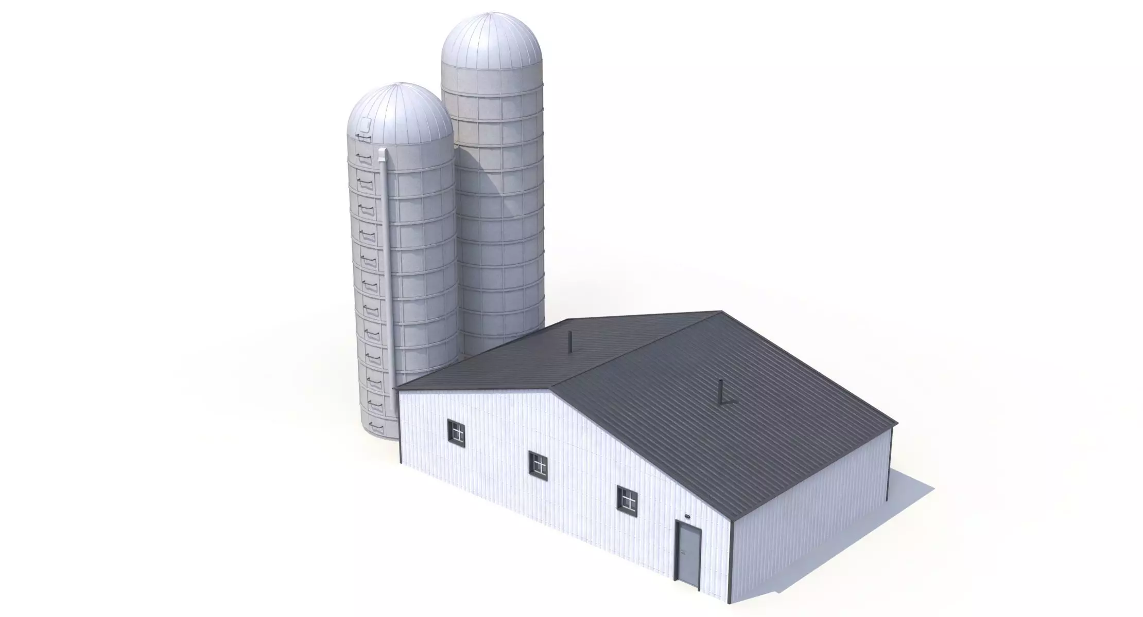 Farm Building 21 PBR Low-poly 3D model_4