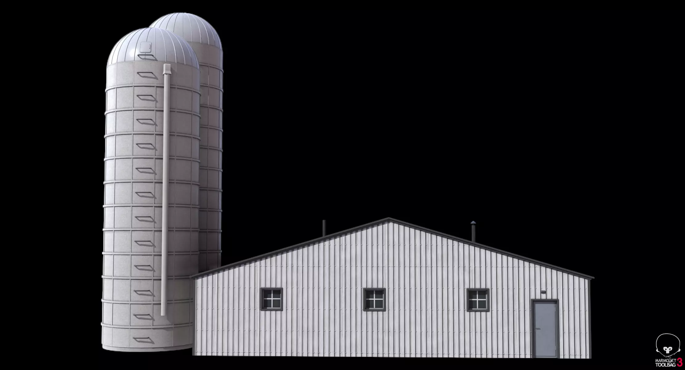 Farm Building 21 PBR Low-poly 3D model_14