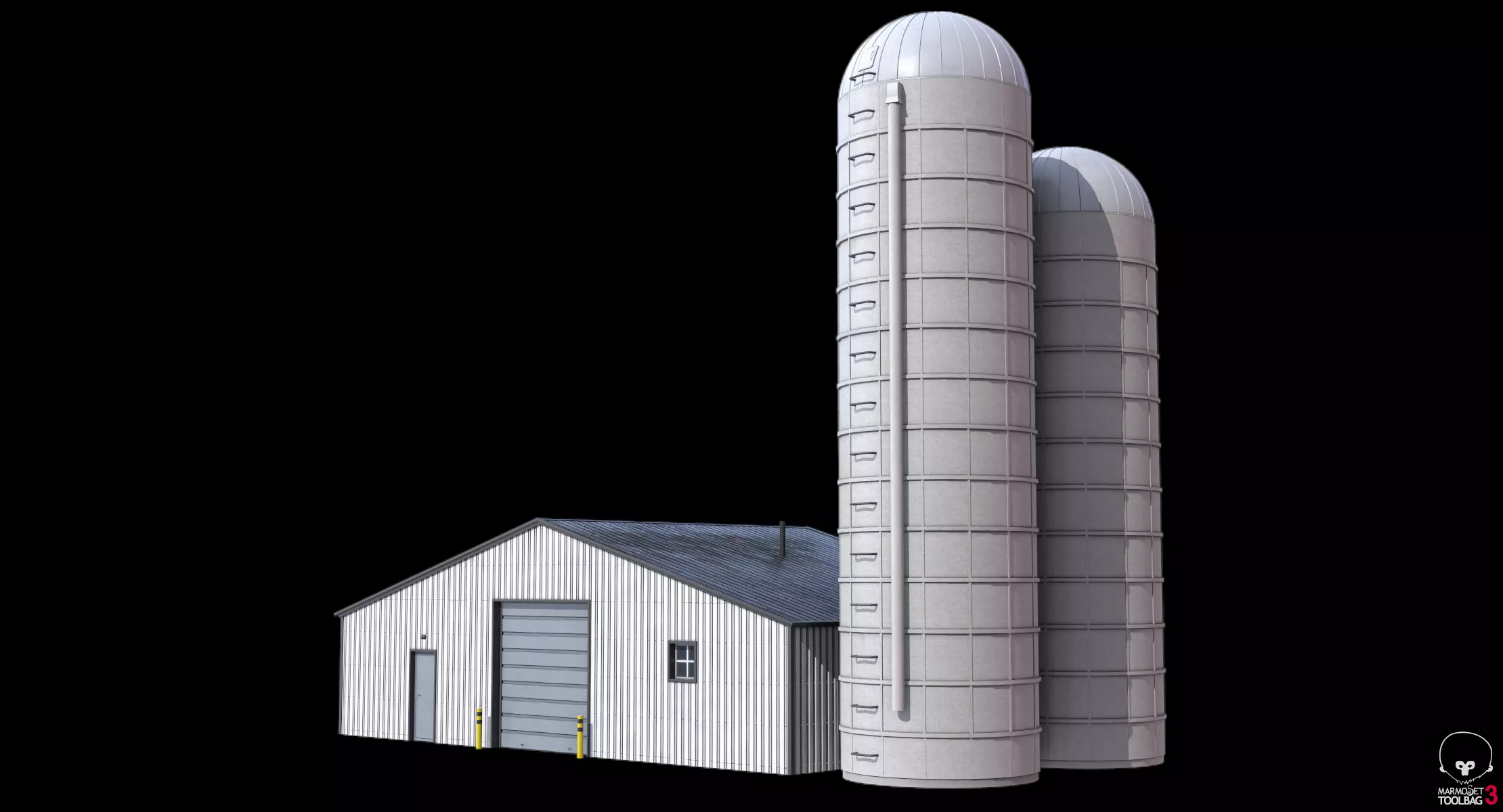 Farm Building 21 PBR Low-poly 3D model_11