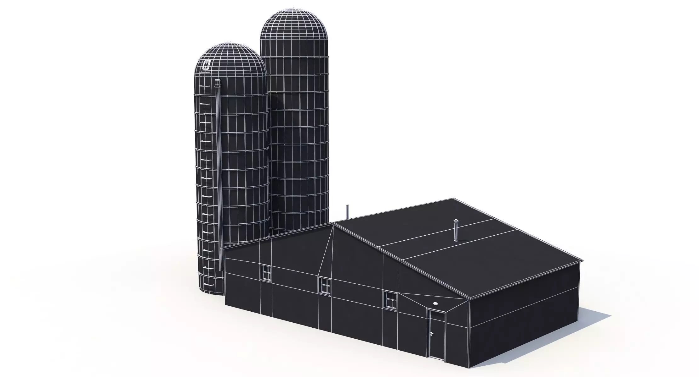 Farm Building 21 PBR Low-poly 3D model_7