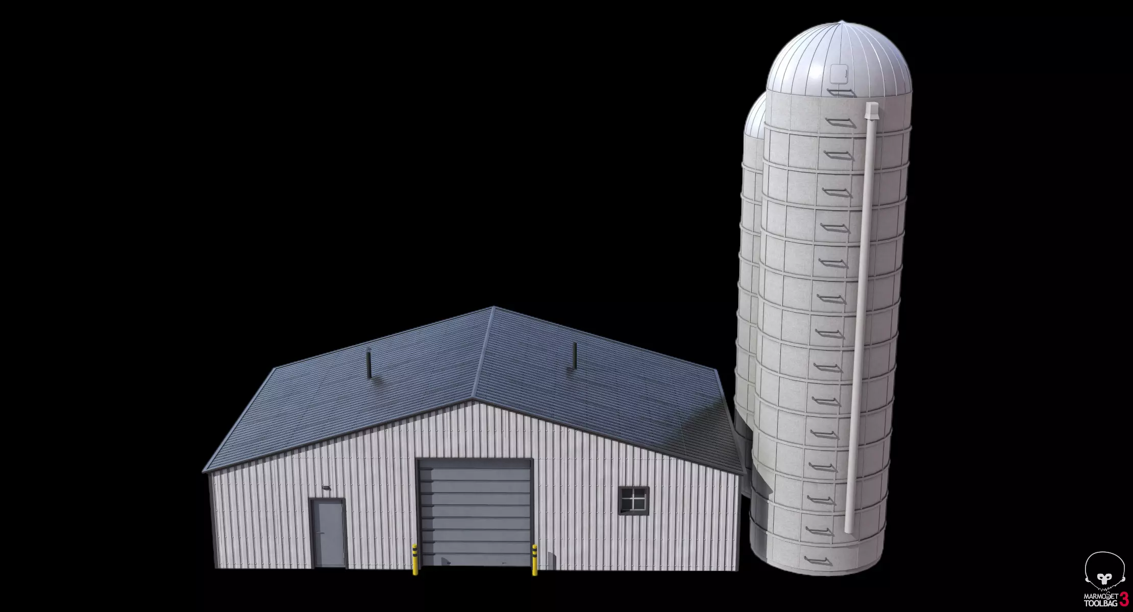 Farm Building 21 PBR Low-poly 3D model_16