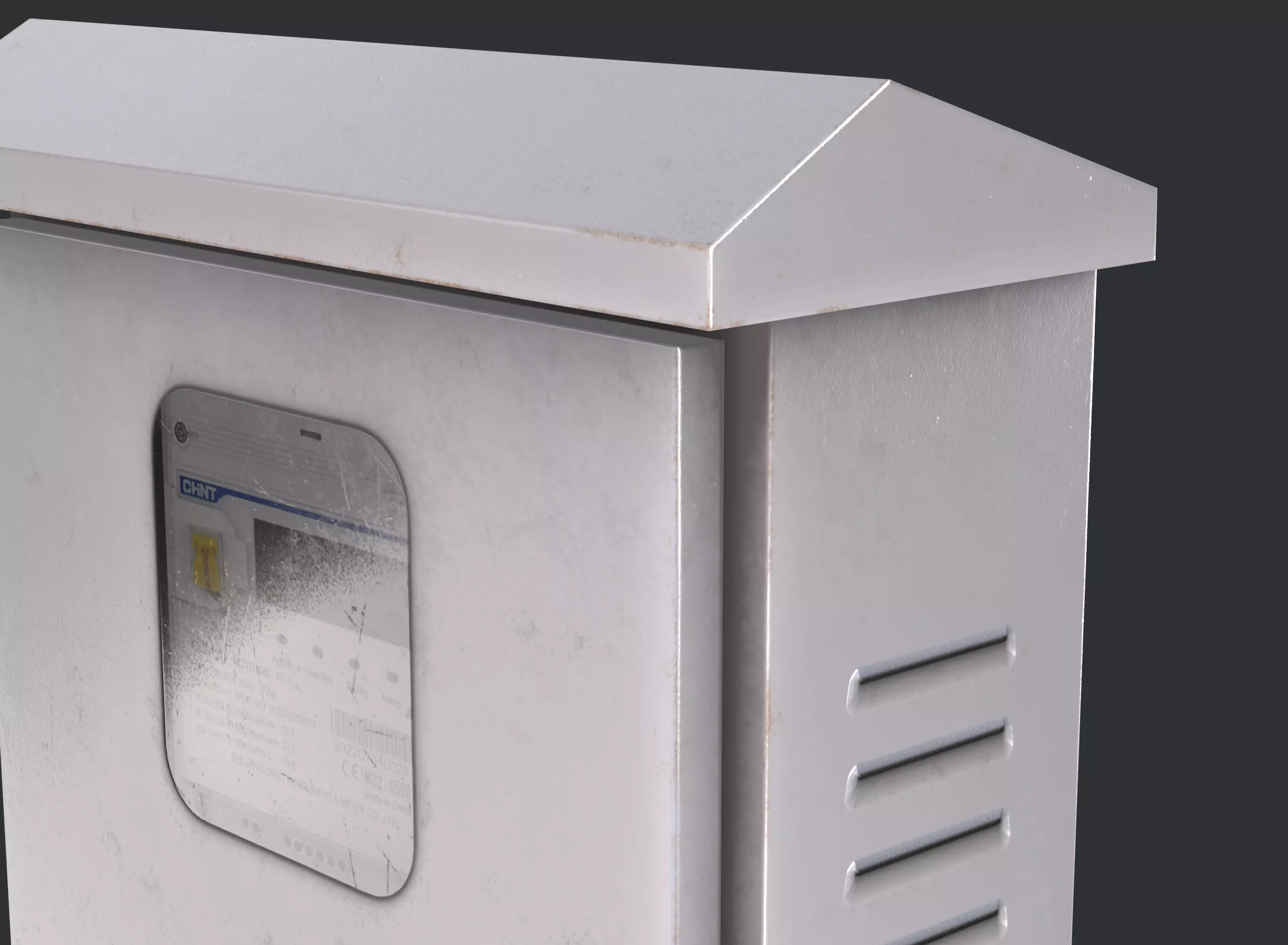 Electrical Box Game Ready PBR Prop Low-poly 3D model_7