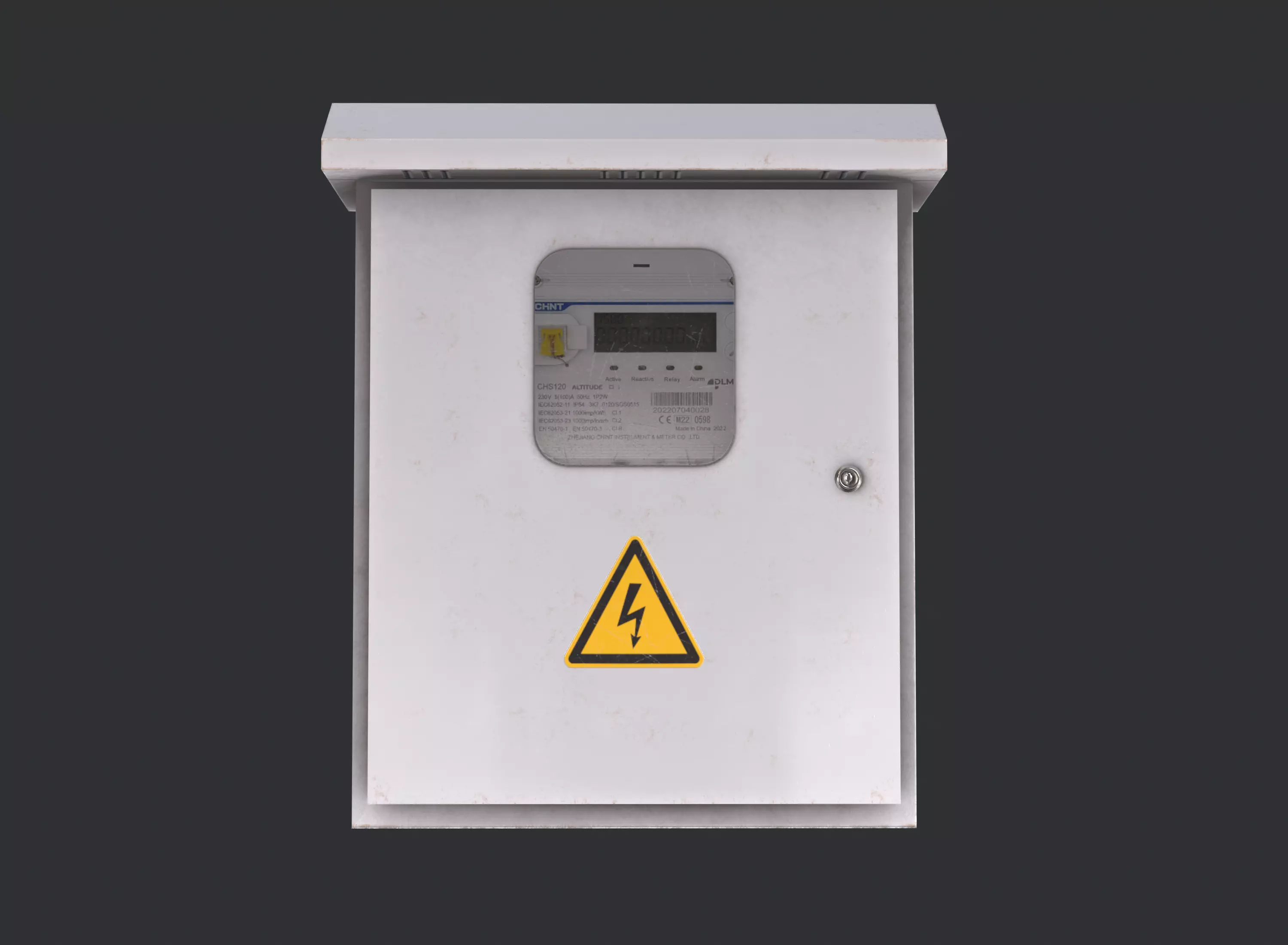 Electrical Box Game Ready PBR Prop Low-poly 3D model_4