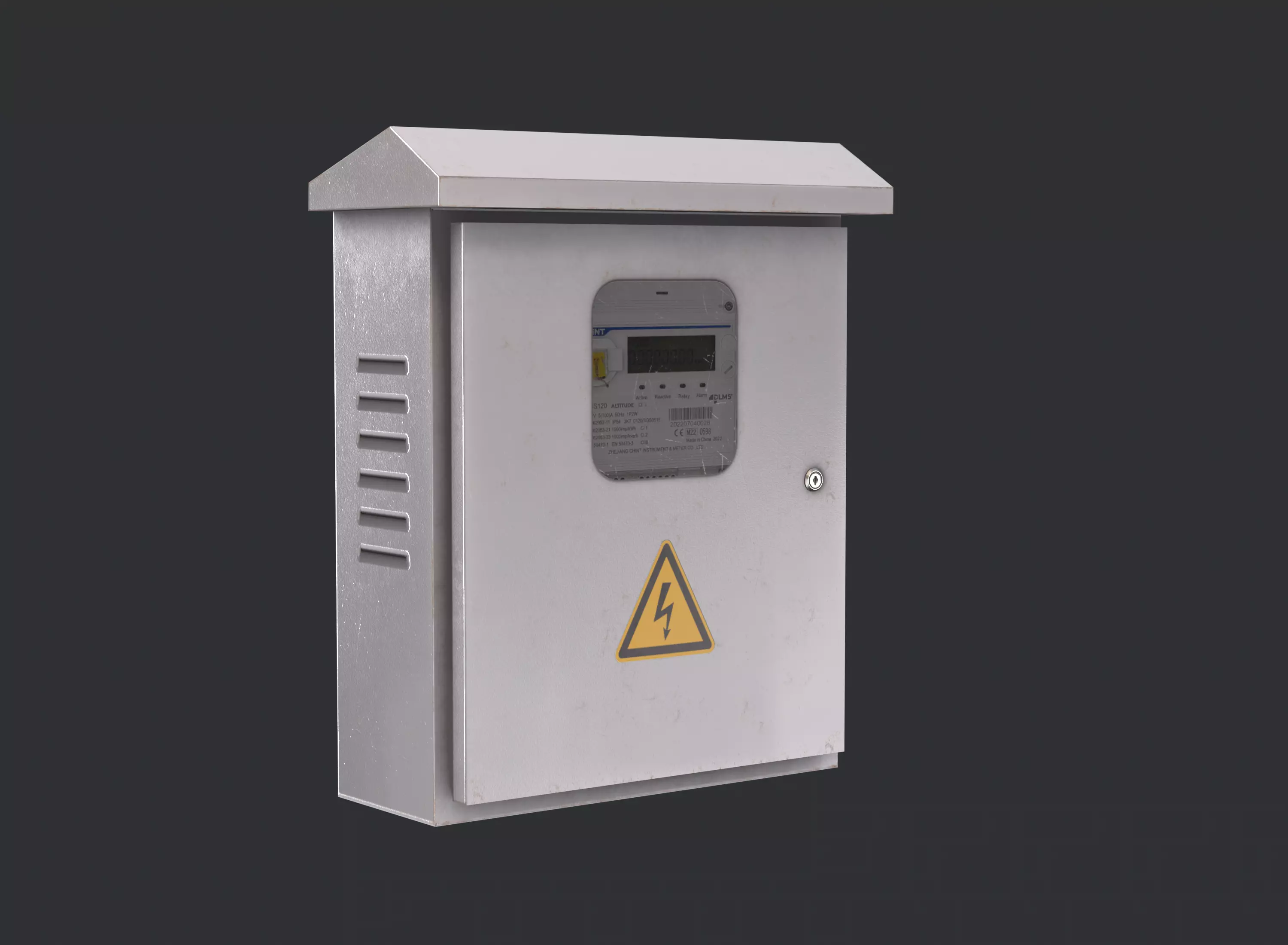 Electrical Box Game Ready PBR Prop Low-poly 3D model_3