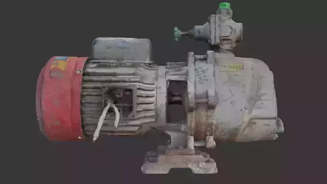 Scanned Rusty Water Pump Motor