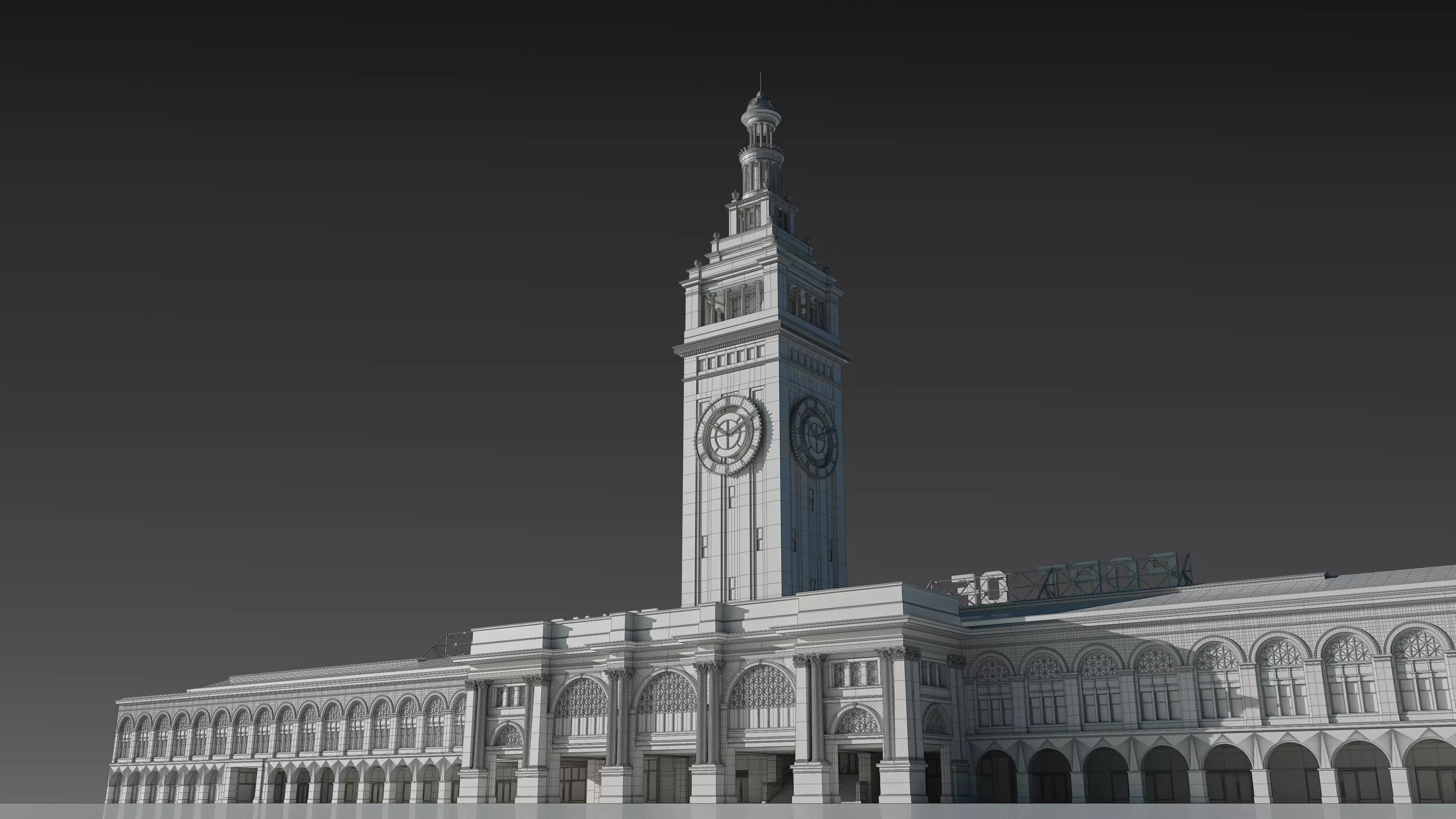 San Francisco Ferry Building 3D model_1