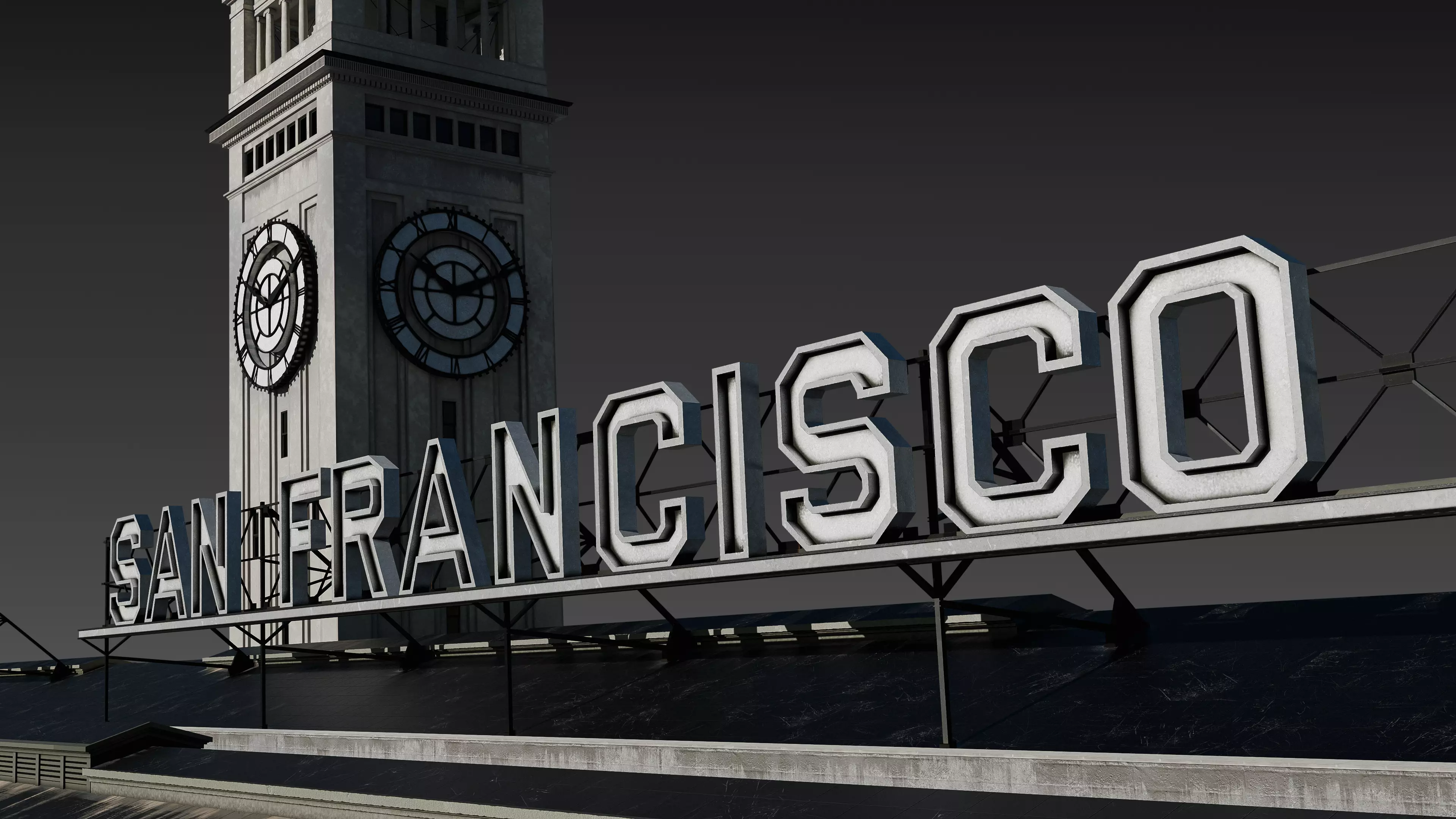 San Francisco Ferry Building 3D model_21