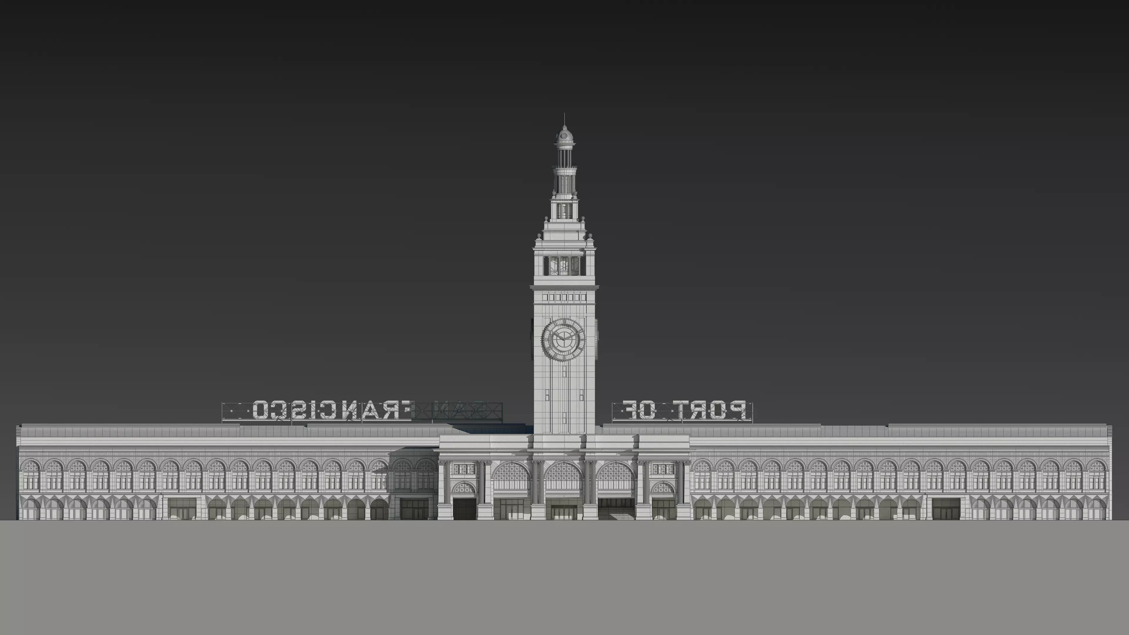 San Francisco Ferry Building 3D model_36