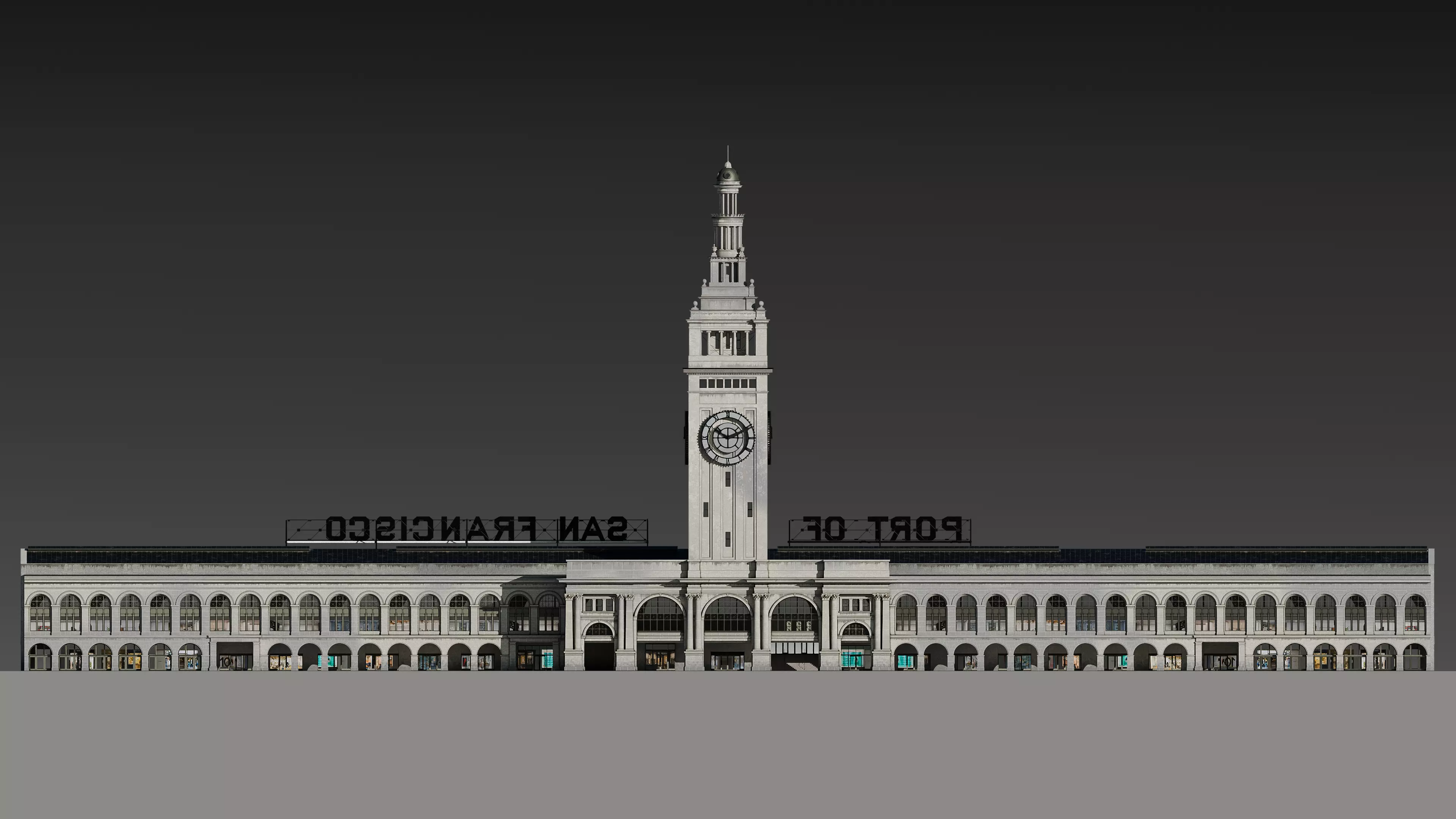 San Francisco Ferry Building 3D model_35