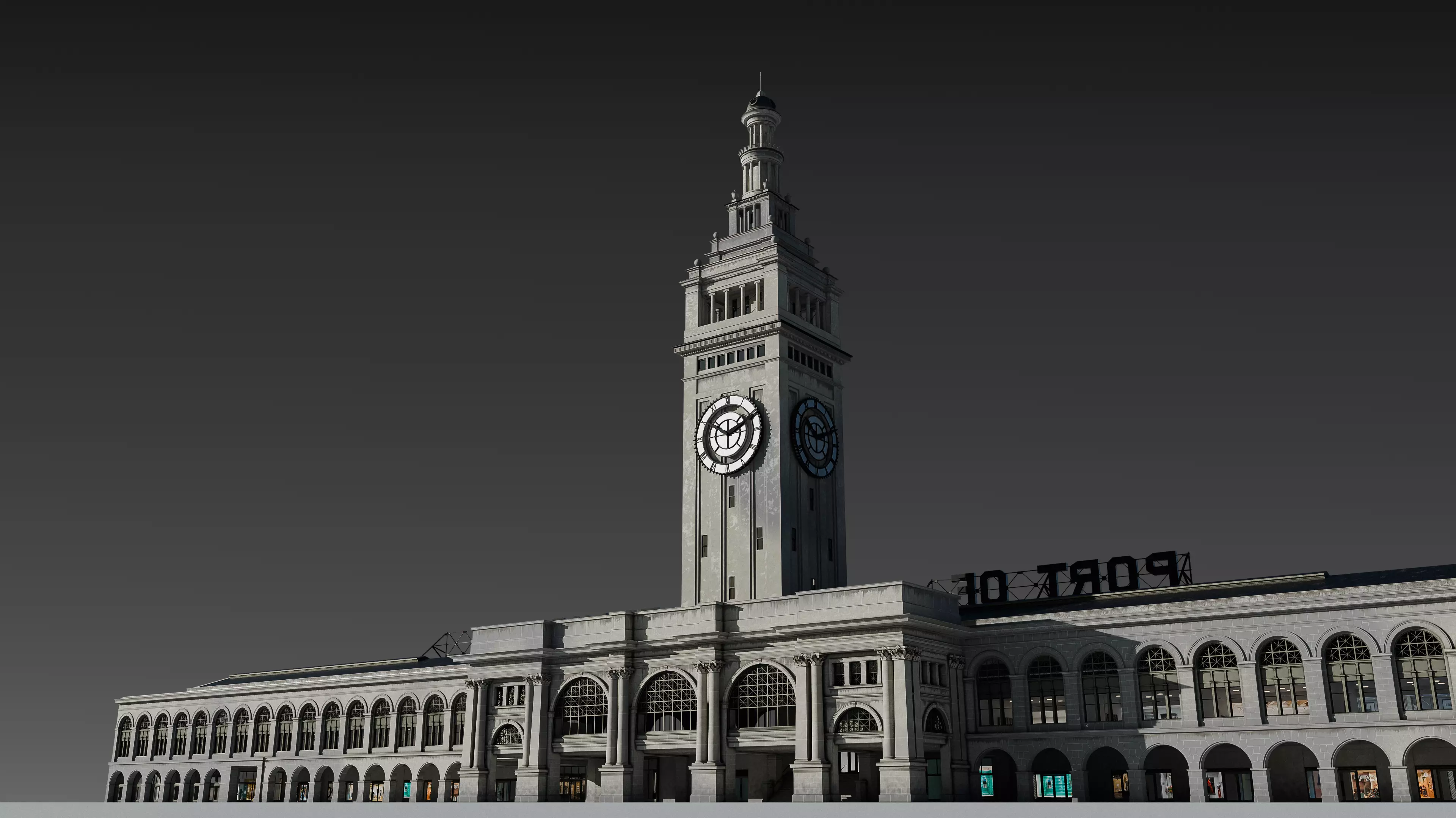 San Francisco Ferry Building 3D model_0