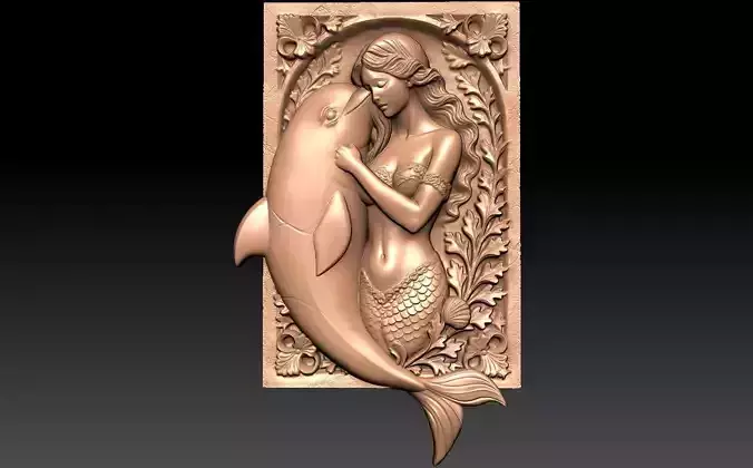 Mermaid and Dolphin CNC
