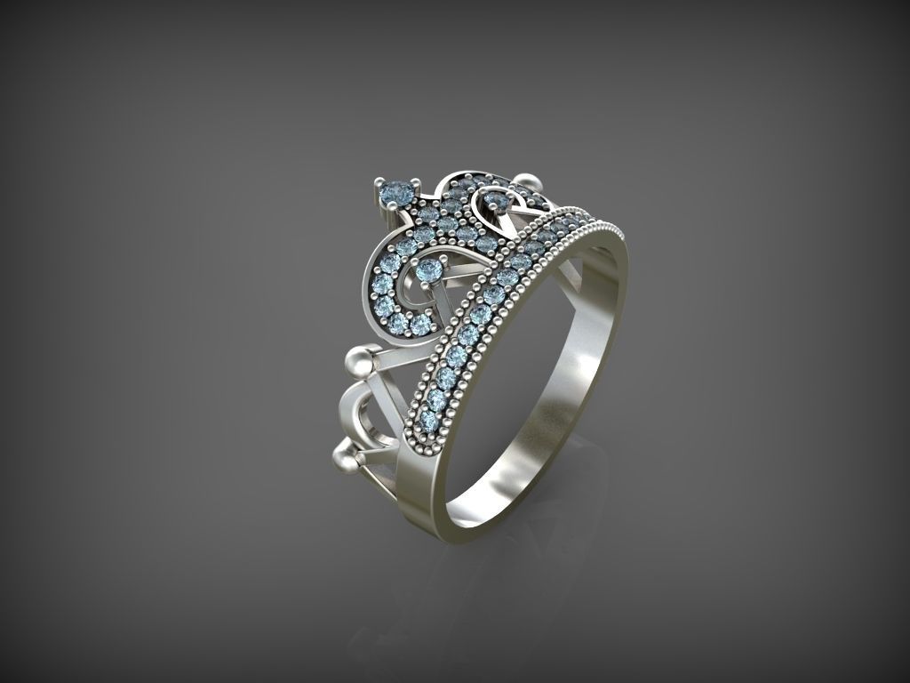 Ring Crown 1 3D print model_1