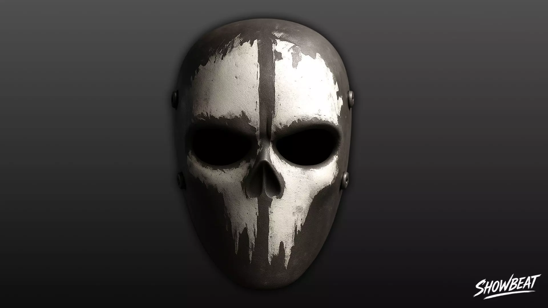 Ghost Skull Mask Low-poly 3D model_0