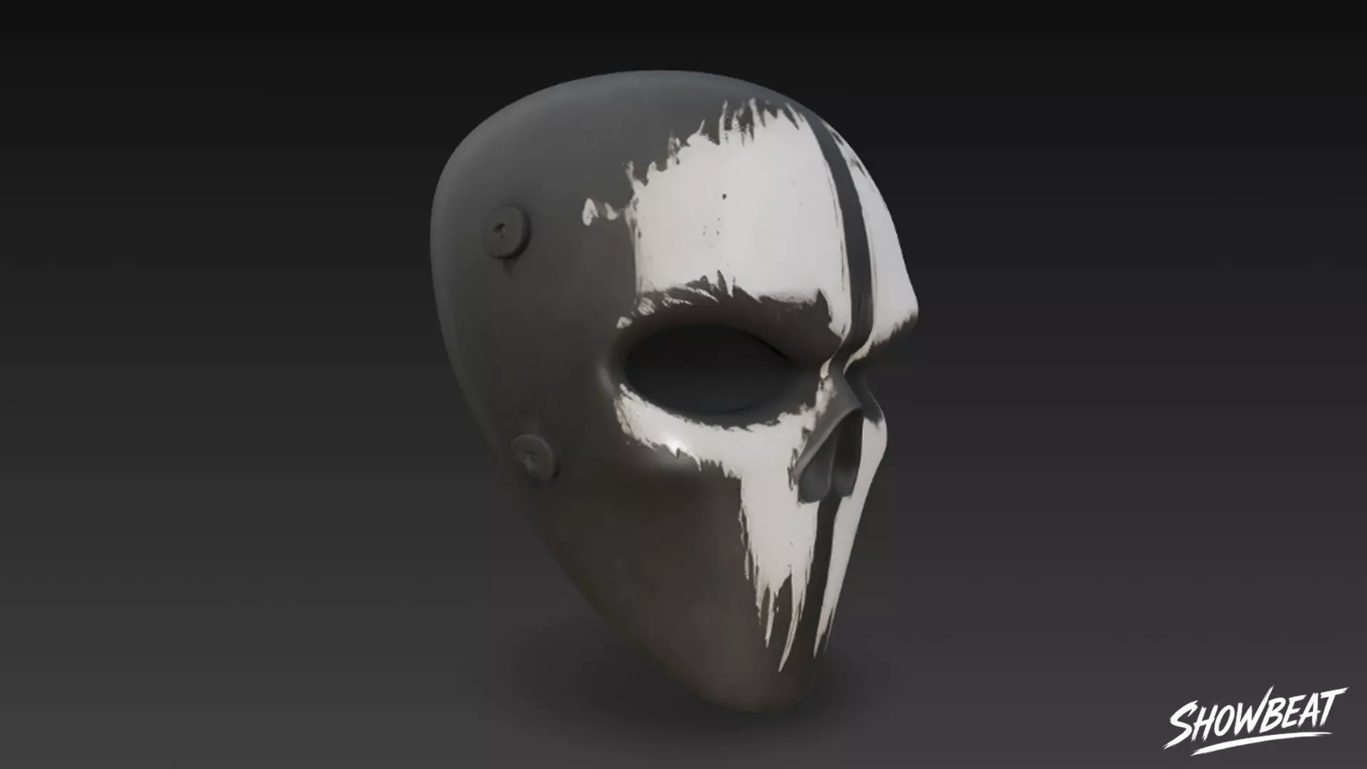 Ghost Skull Mask Low-poly 3D model_3